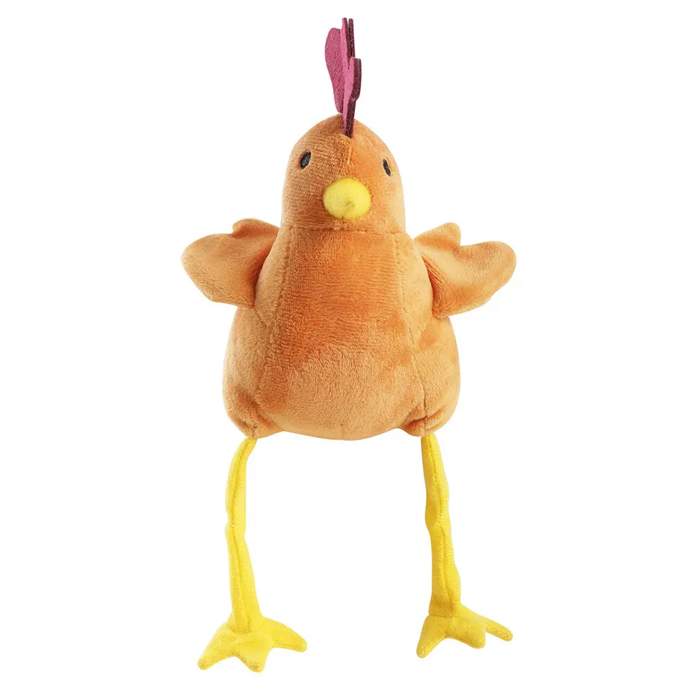 Martin Sellier Orange Chicken Plush Toy For Dogs