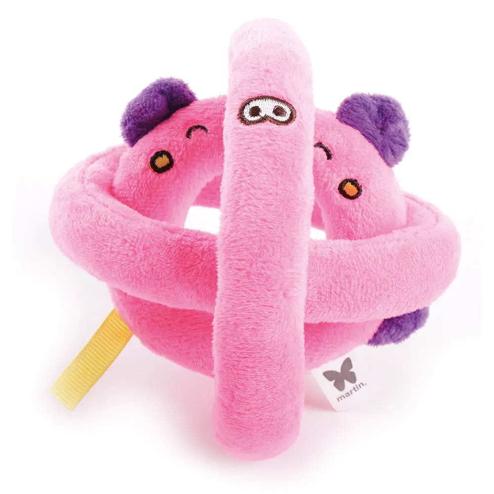 Martin Sellier Rose Pig Ball Dog Toy