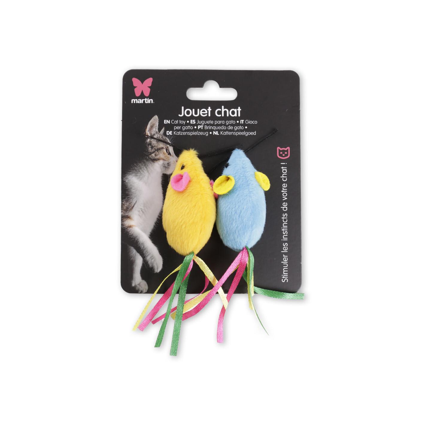 Comparer les prix de Jouet peluche pour chat Martin Sellier (x2)