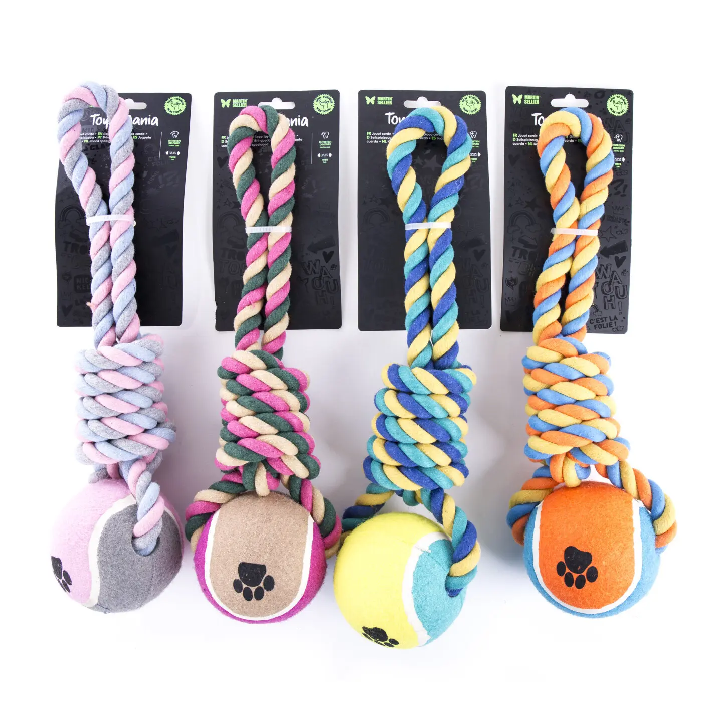 Martin Sellier Multicolore Giant Rope Dog Ball