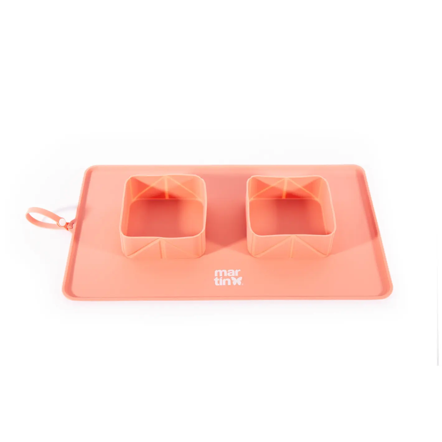 Martin Sellier Rose Foldable Double Dog Bowl