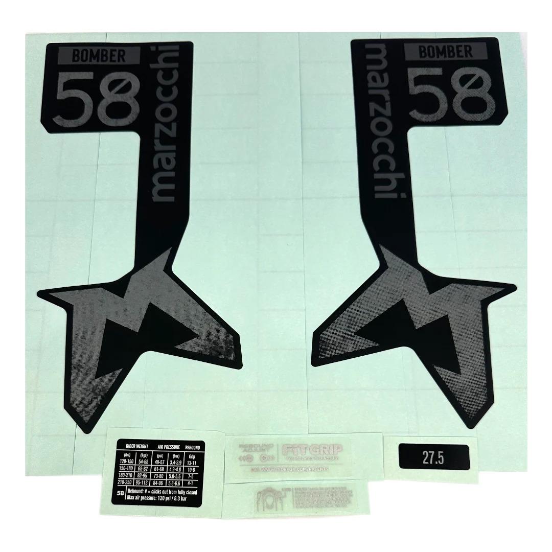 Velo Store - UK Bike fork sticker Marzocchi 2024 Bomber 58 | Extra 10% off with Subscription, Postage £16.79 to UK Fedex.