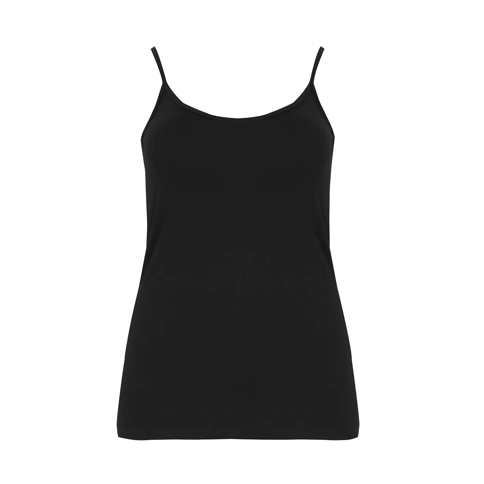 Mat Fashion Women's Noir Viscose Tank Top Basic