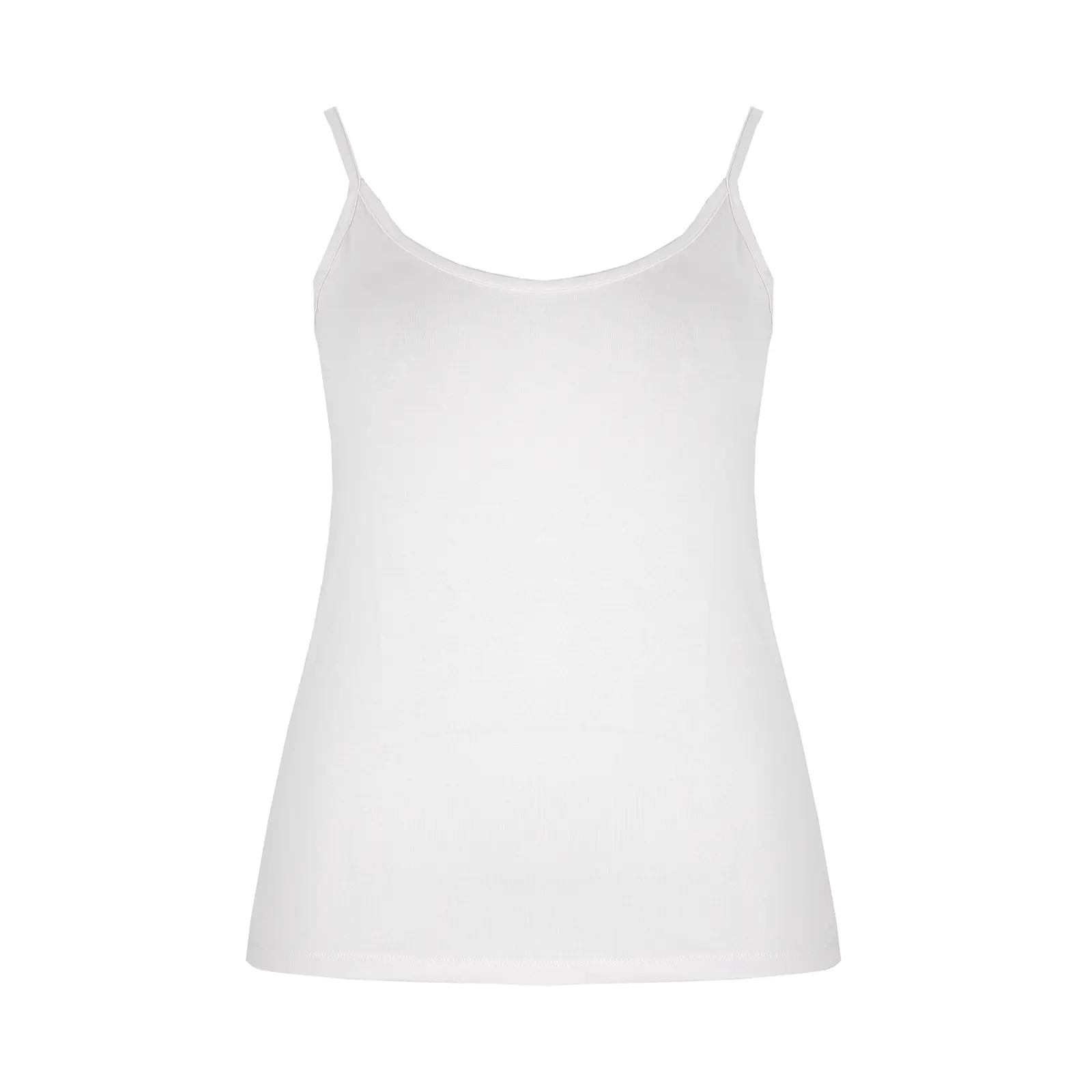Mat Fashion Women's Blanc Viscose Tank Top Basic