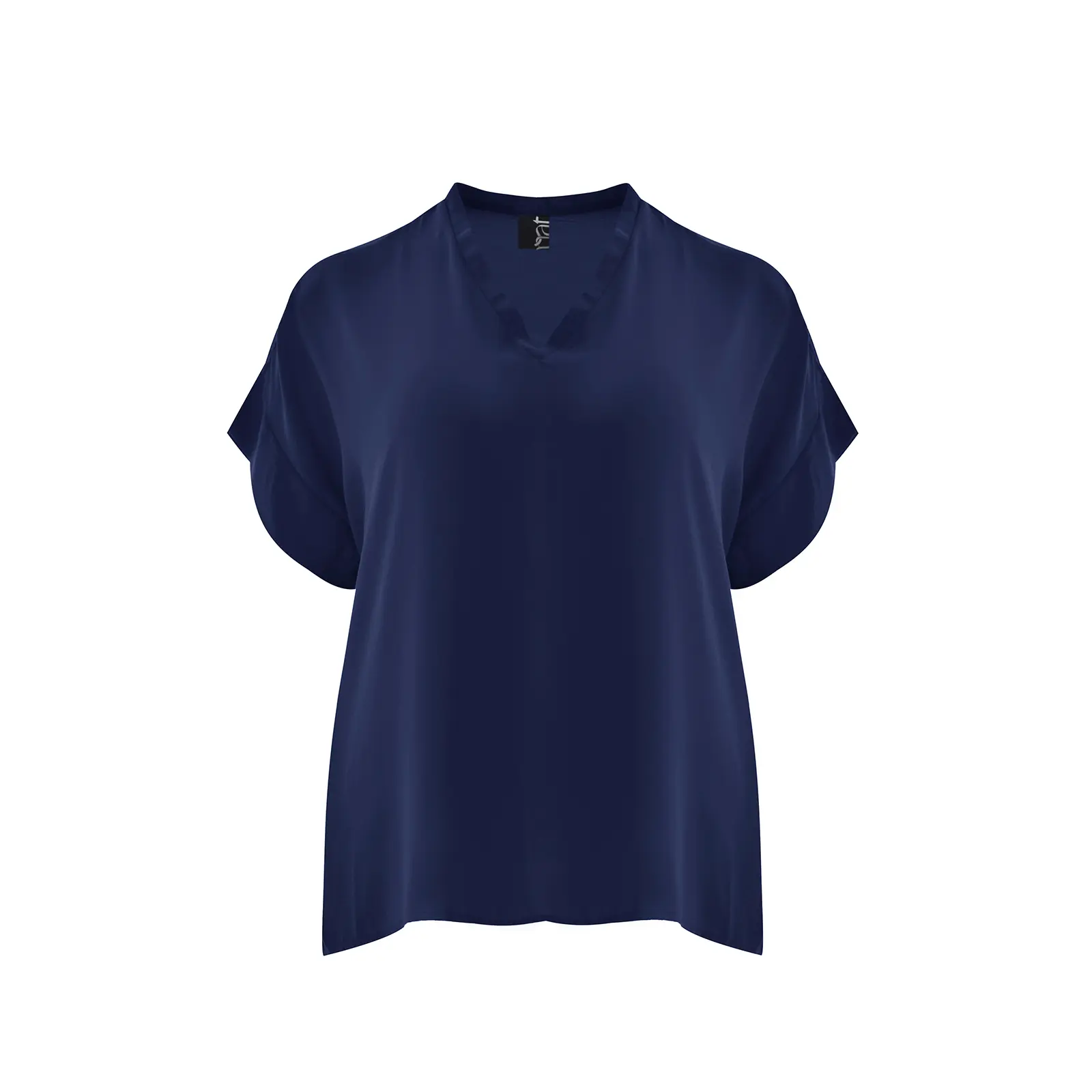 Mat Fashion Women's Bleu ’S V-Neck Blouse Essential