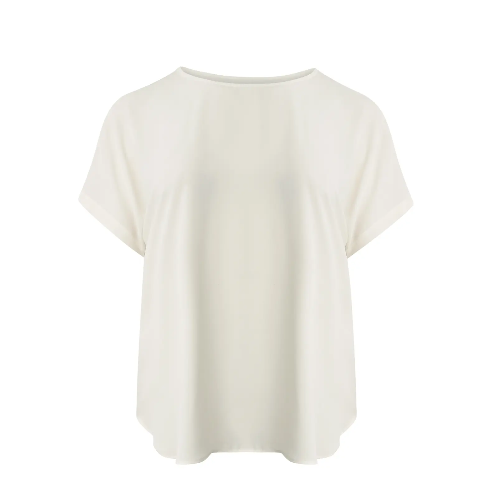 Mat Fashion Women's Blanc ’S Crepe Top
