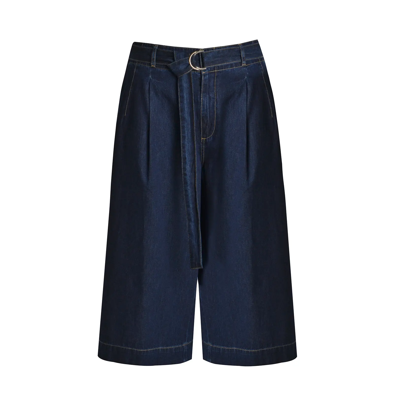 Mat Fashion Women's Bleu Crop Jeans Wide Leg