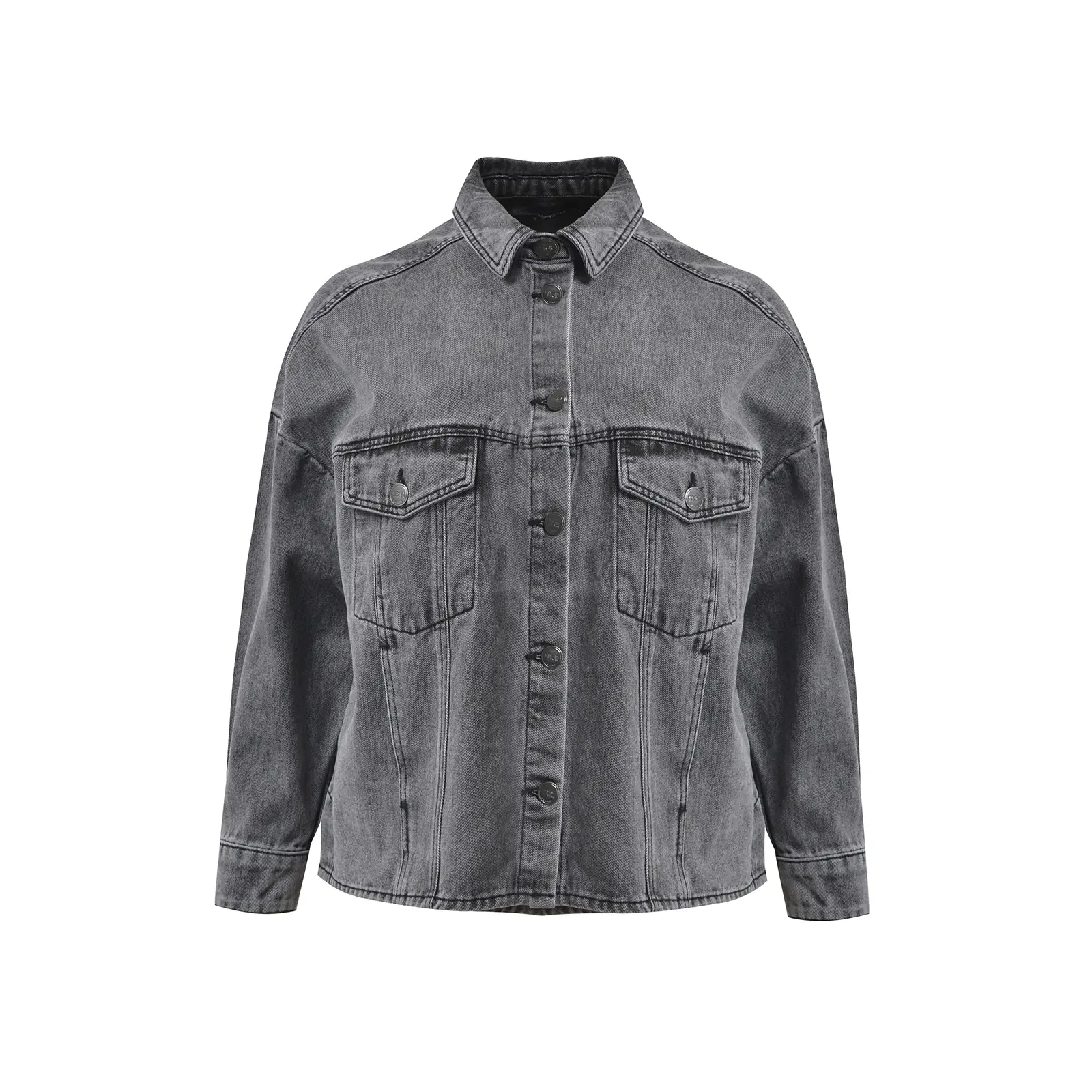 Ausgewaschene Jeansjacke für Damen Mat Fashion