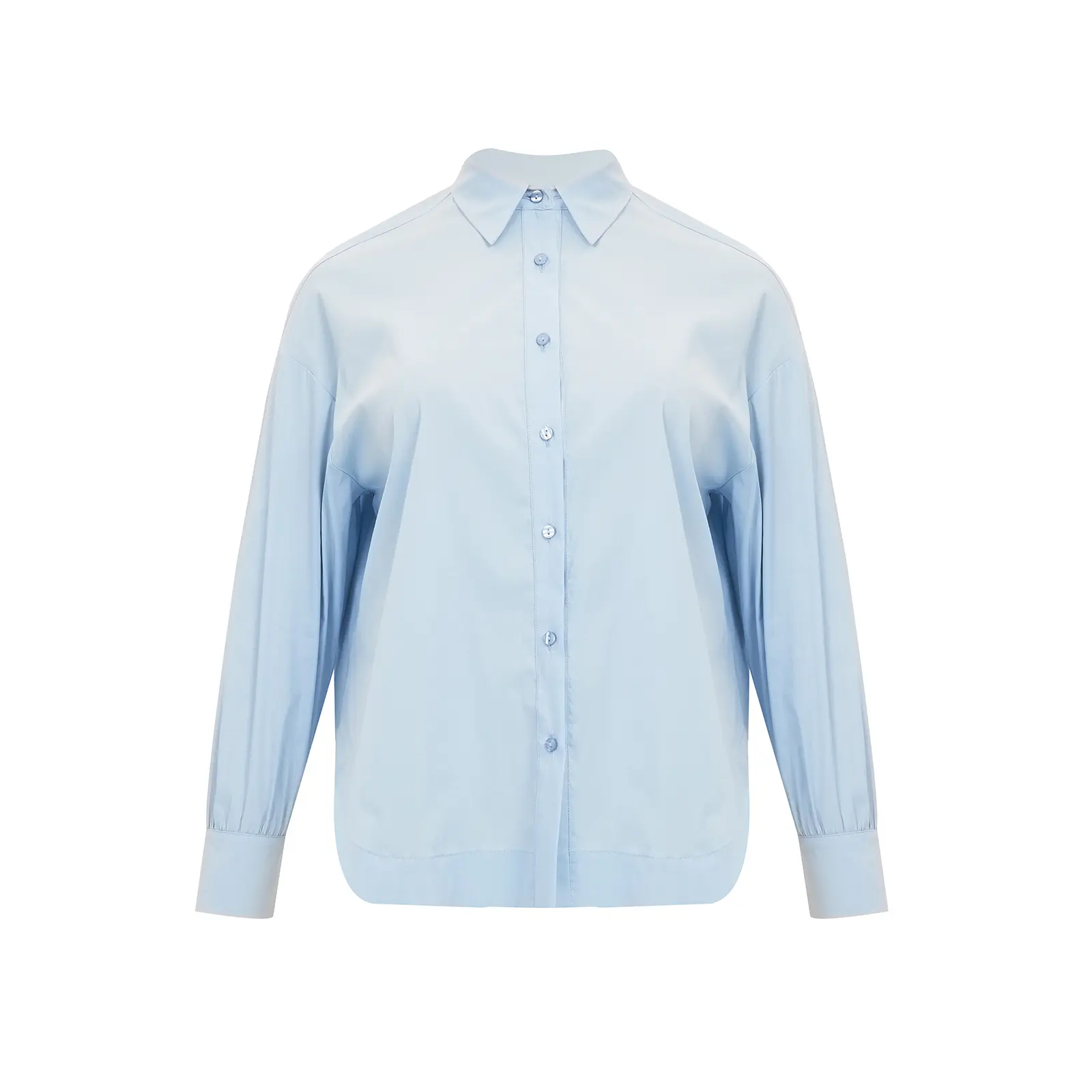 Dameshemd in popeline met lange mouwen Mat Fashion