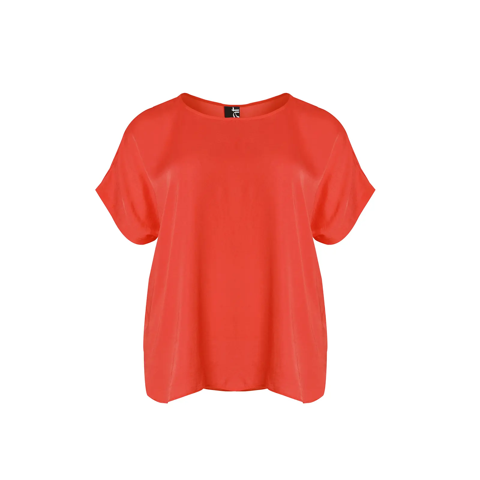 Mat Fashion Women's Rouge Round Neck Top