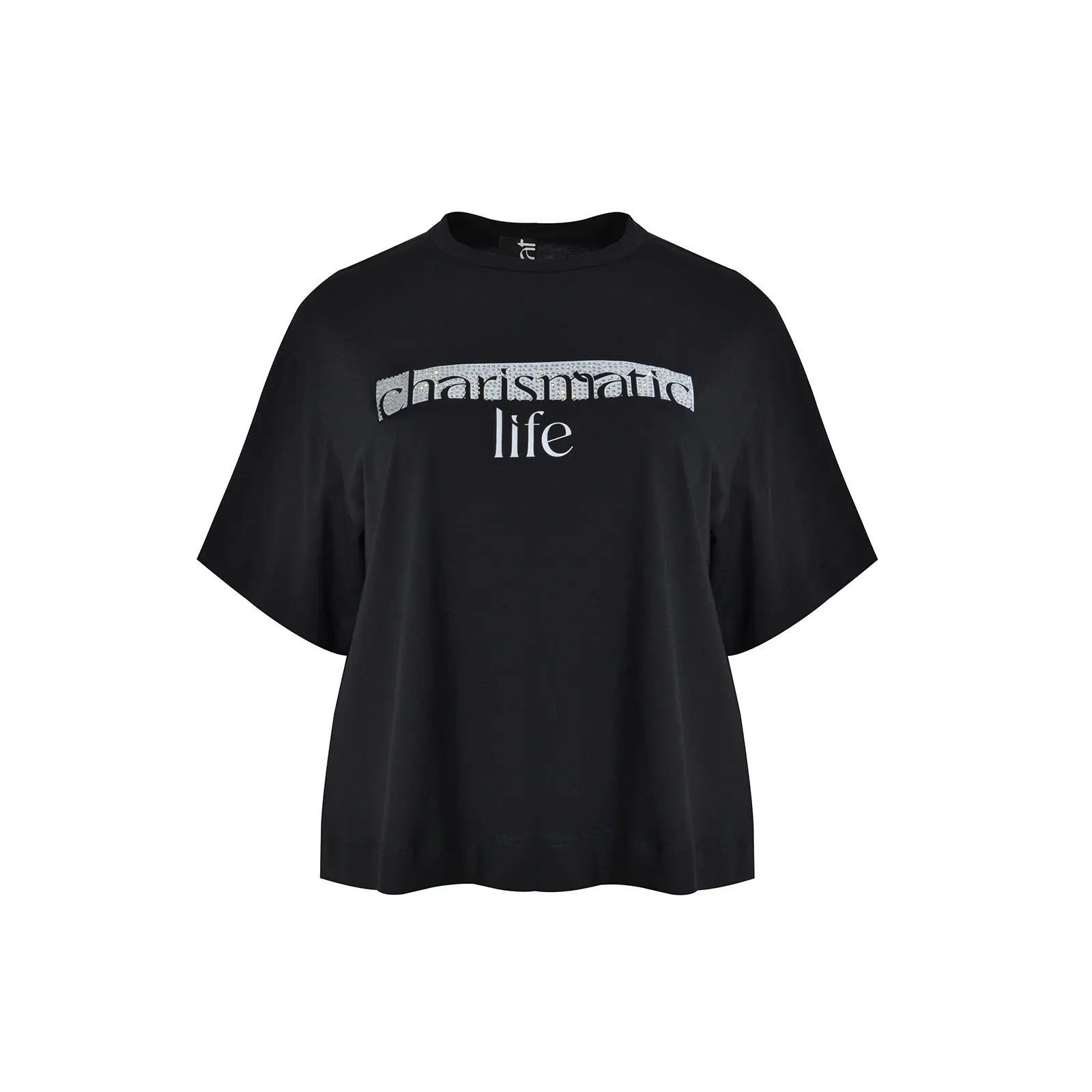 Mat Fashion Women's Noir Cotton T-Shirt Charismatic Life