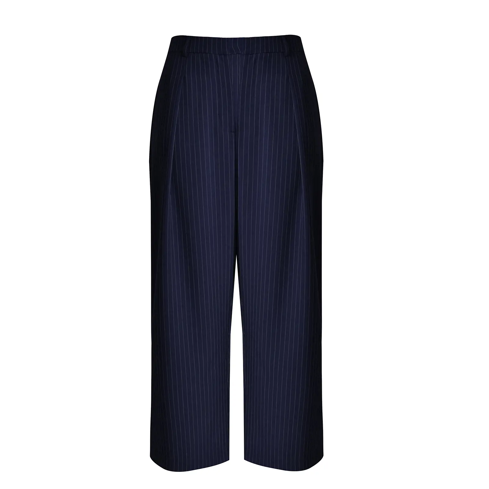 Mat Fashion Women's Bleu Striped Trousers For Wide Leg