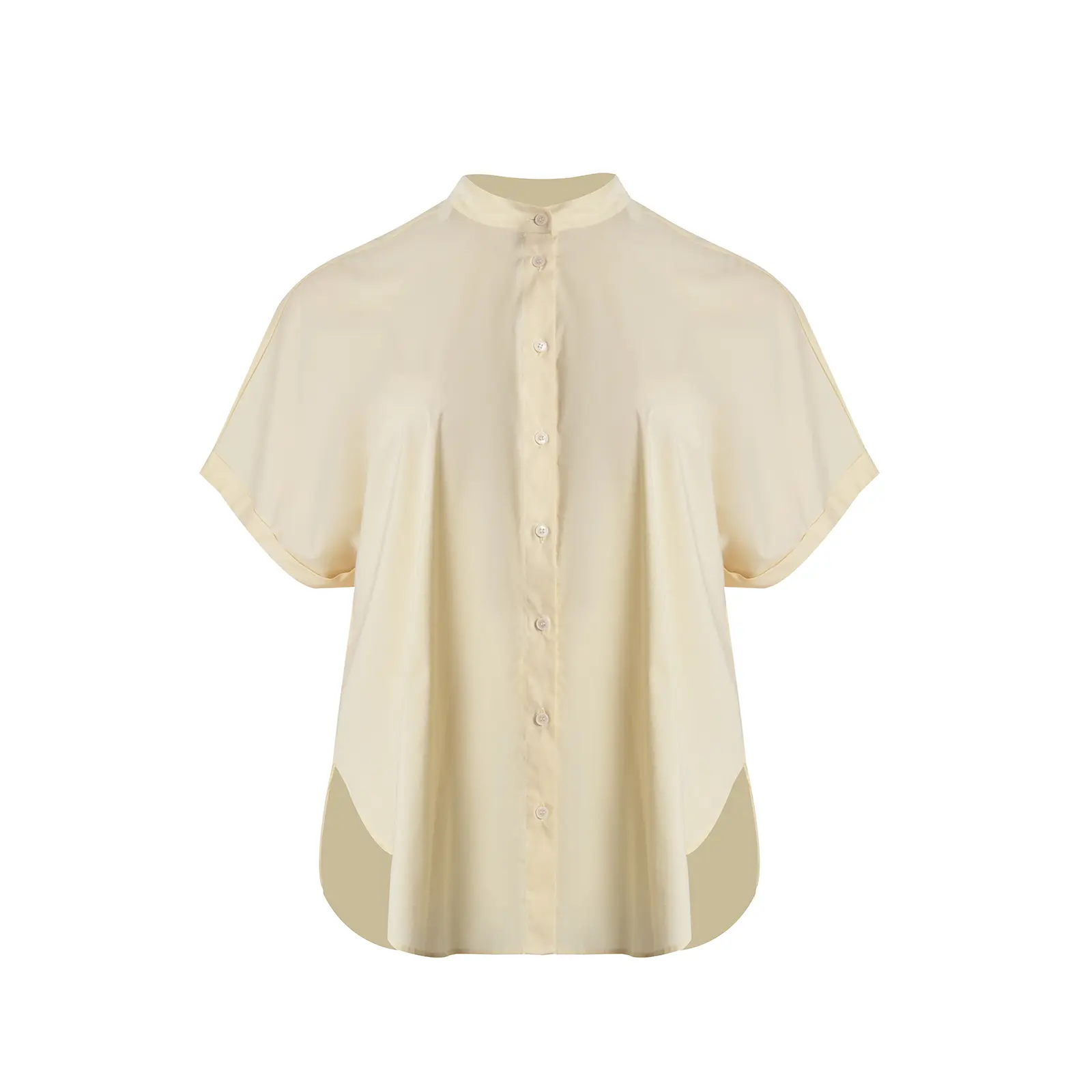Mat Fashion Beige Woman's Shirt Charismatic