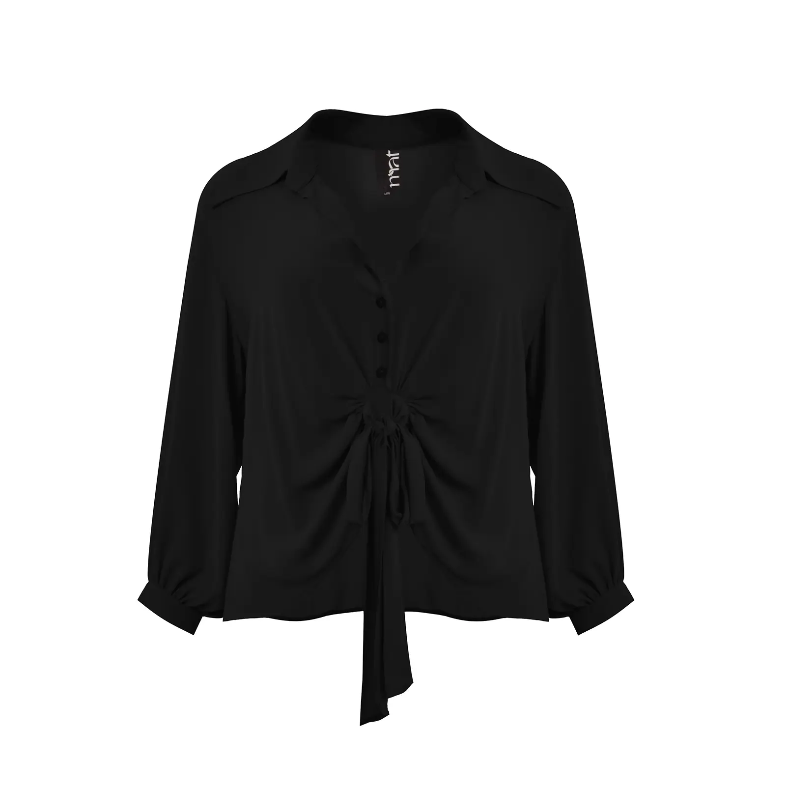 Blusa con dettaglio annodato davanti donna