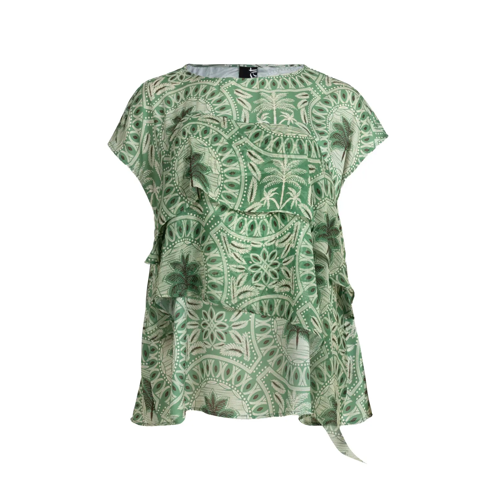 Bluse mit Palmendruck für Damen Mat Fashion