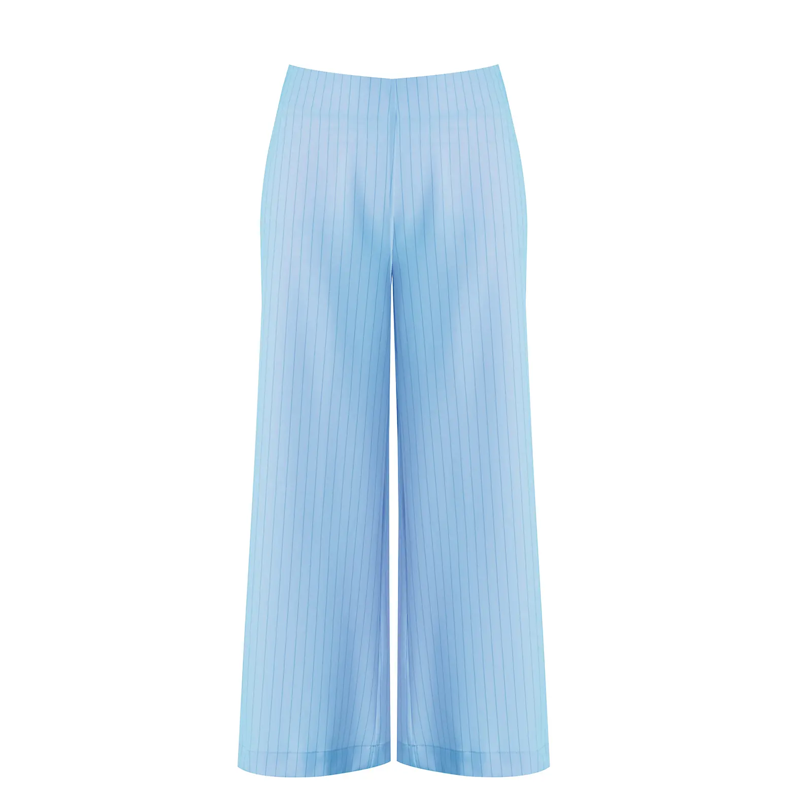 Pantaloni a righe sottili a gamba larga donna