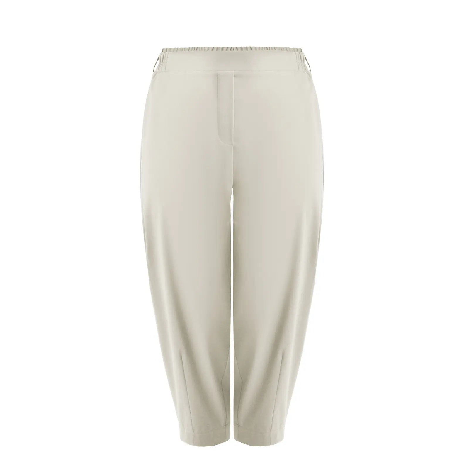 Mat Fashion Women's Blanc Elasticated Carrot Trousers