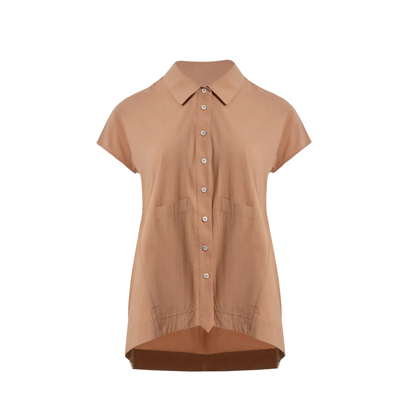 Mat Fashion Beige Woman's Shirt