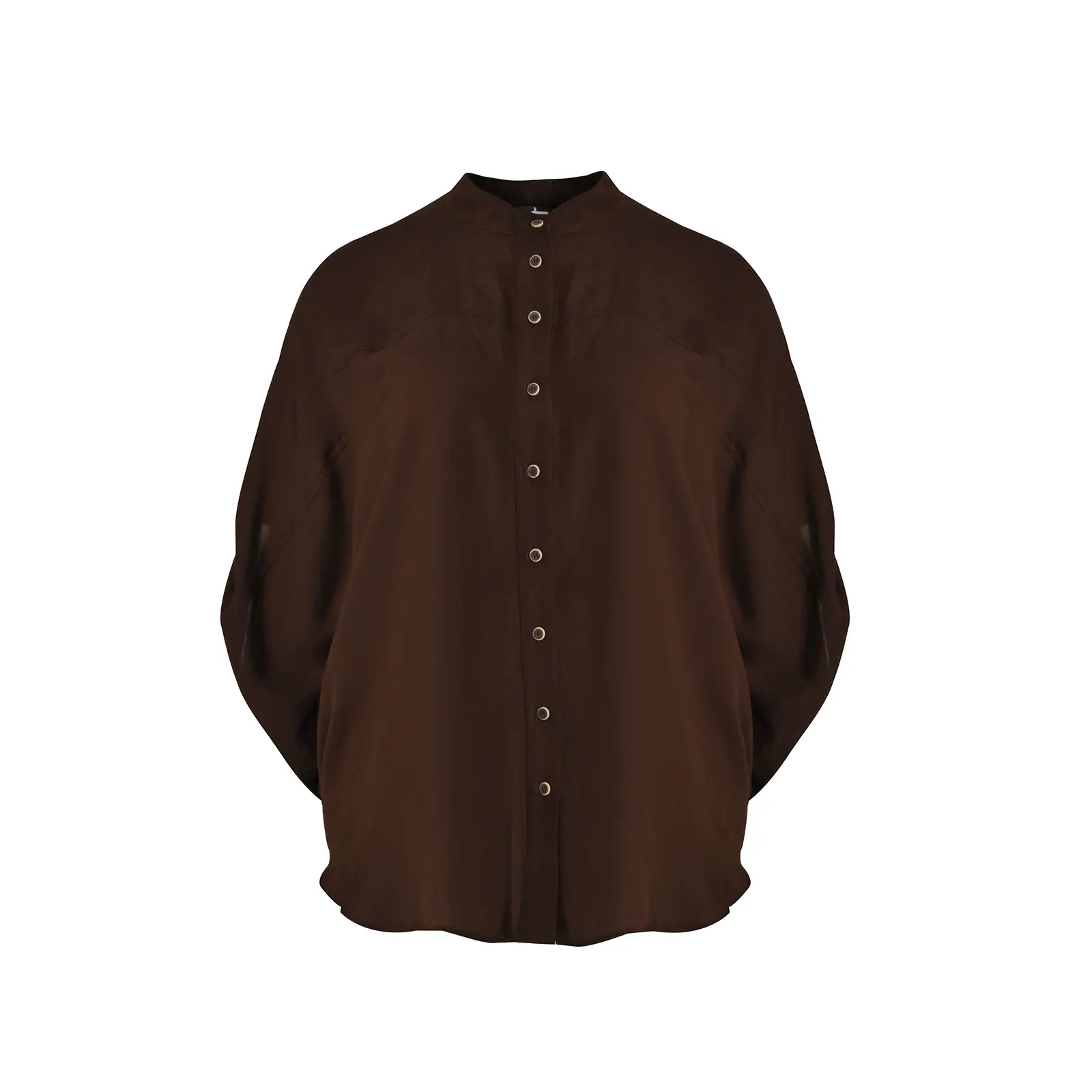Camicia a maniche lunghe col mao donna