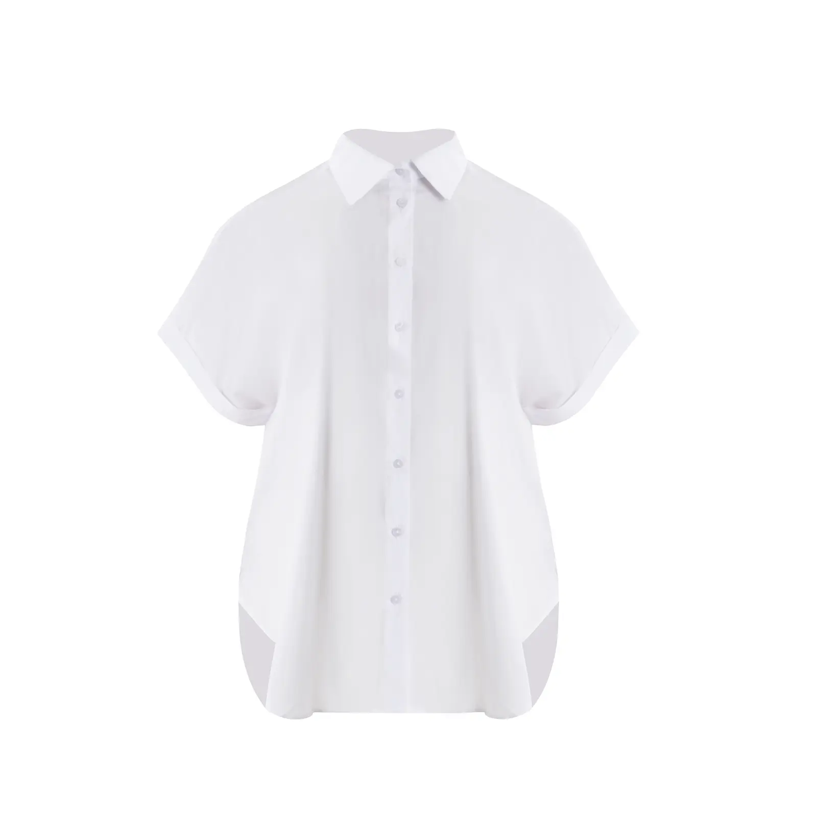 Mat Fashion Women's Blanc Poplin Shirt