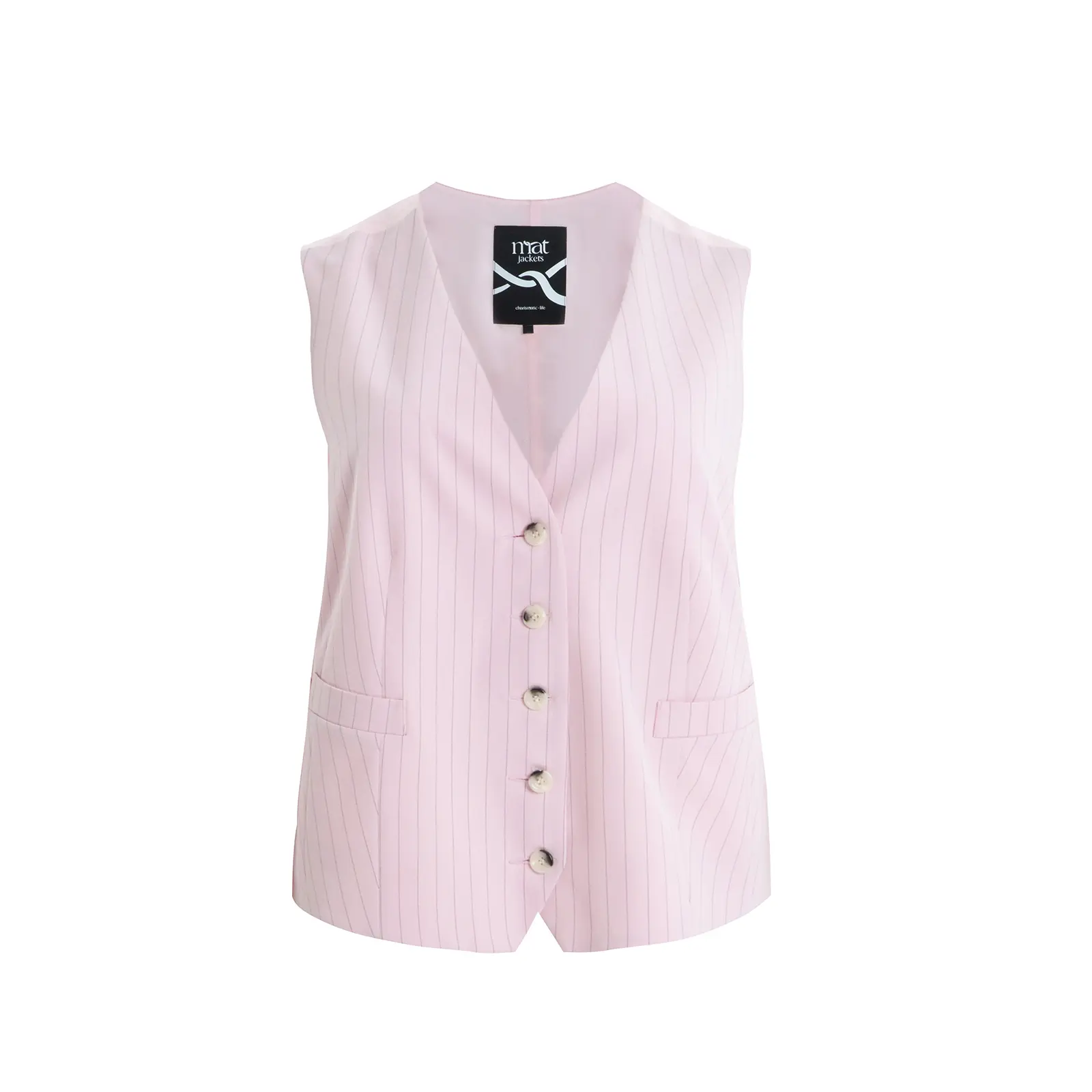 Gilet da completo a righe sottili su misura donna