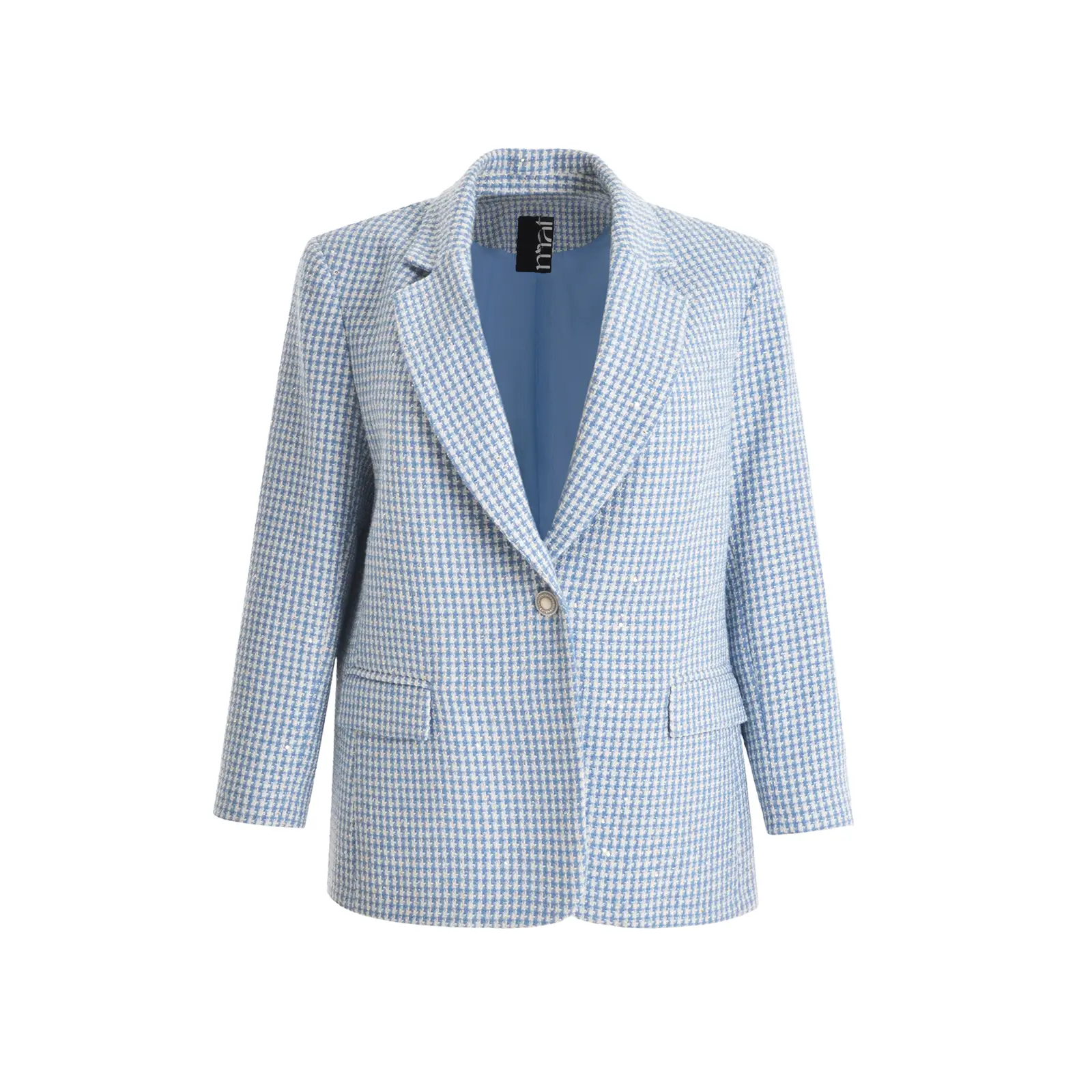 Blazer voor dames Mat Fashion Houndstooth Tweed