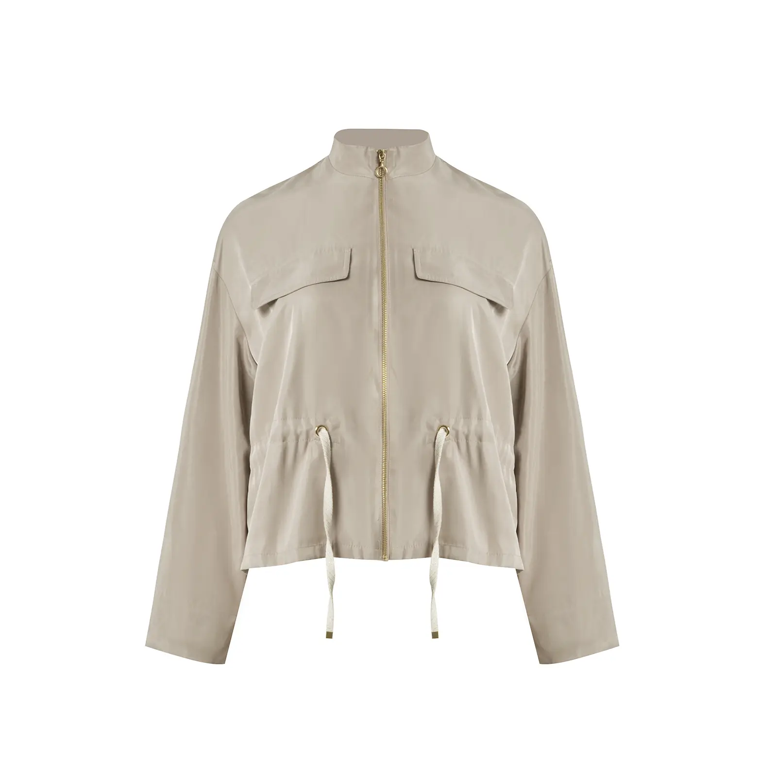 Verstellbare Damenjacke mit Kordelzug Mat Fashion