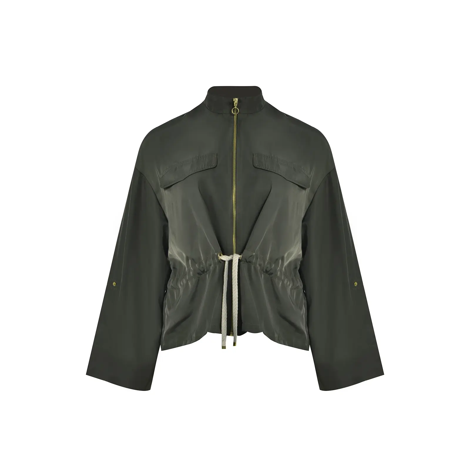 Verstellbare Damenjacke mit Kordelzug Mat Fashion