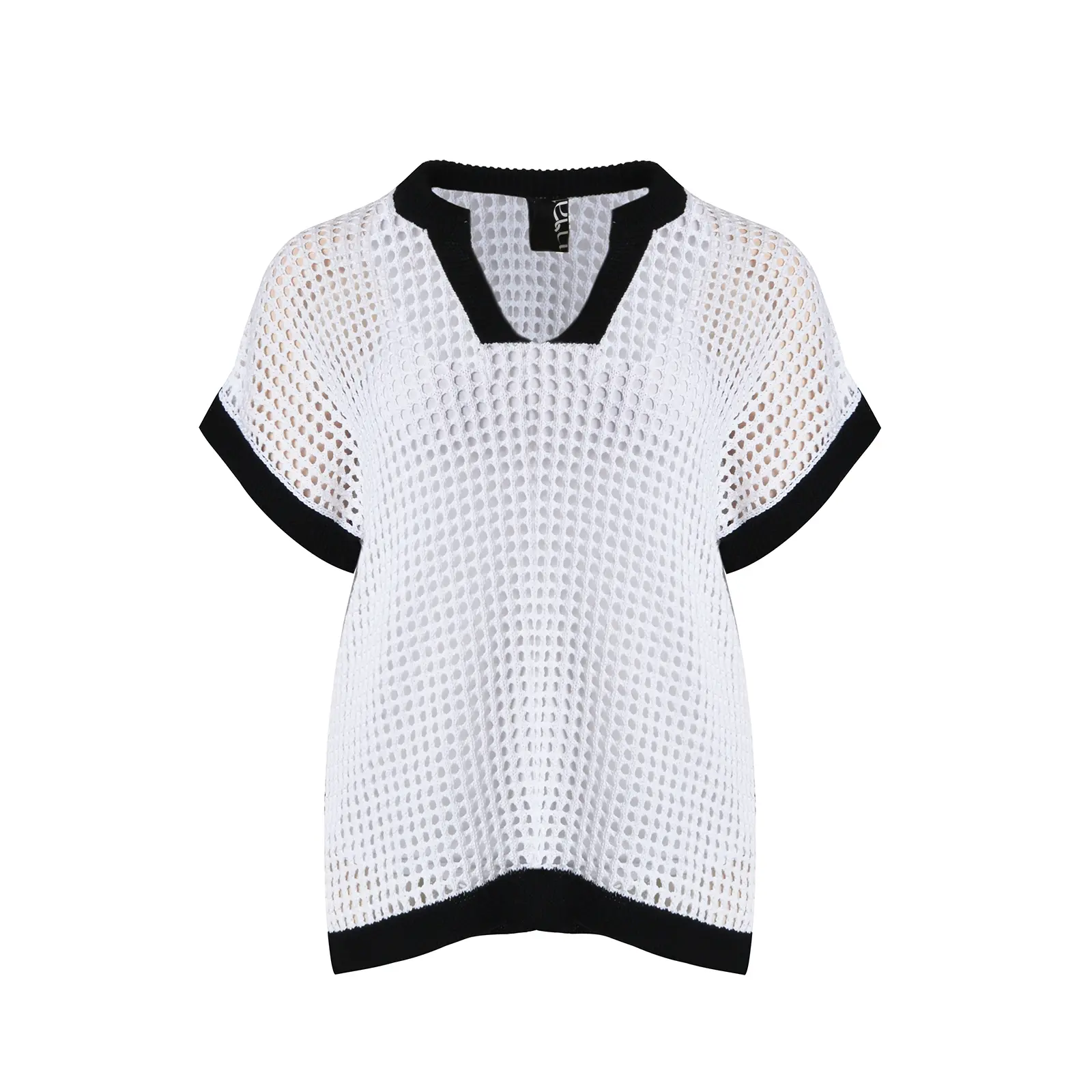 Mat Fashion Women's Blanc V-Neck Sweater