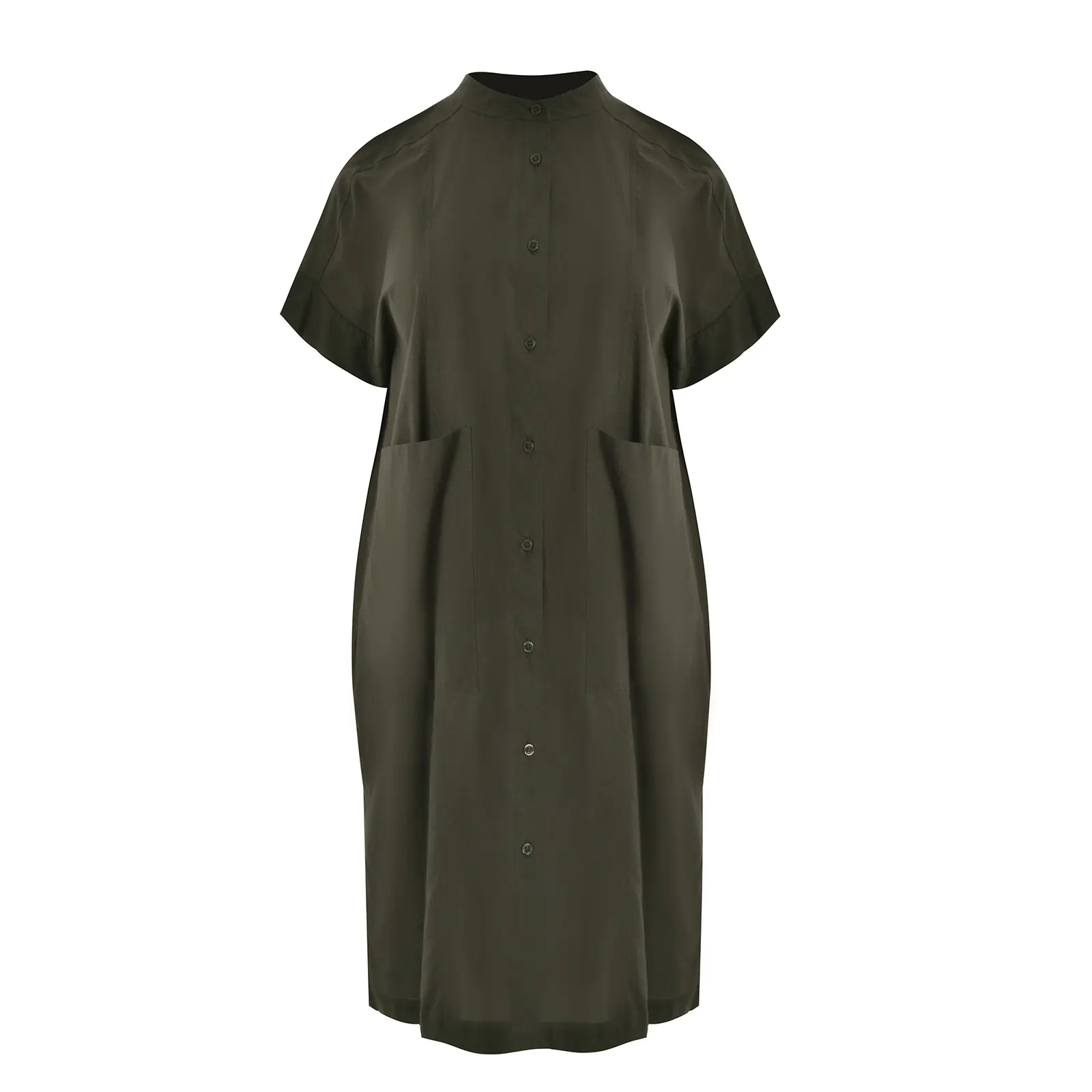 Robe chemise col mandarin donna