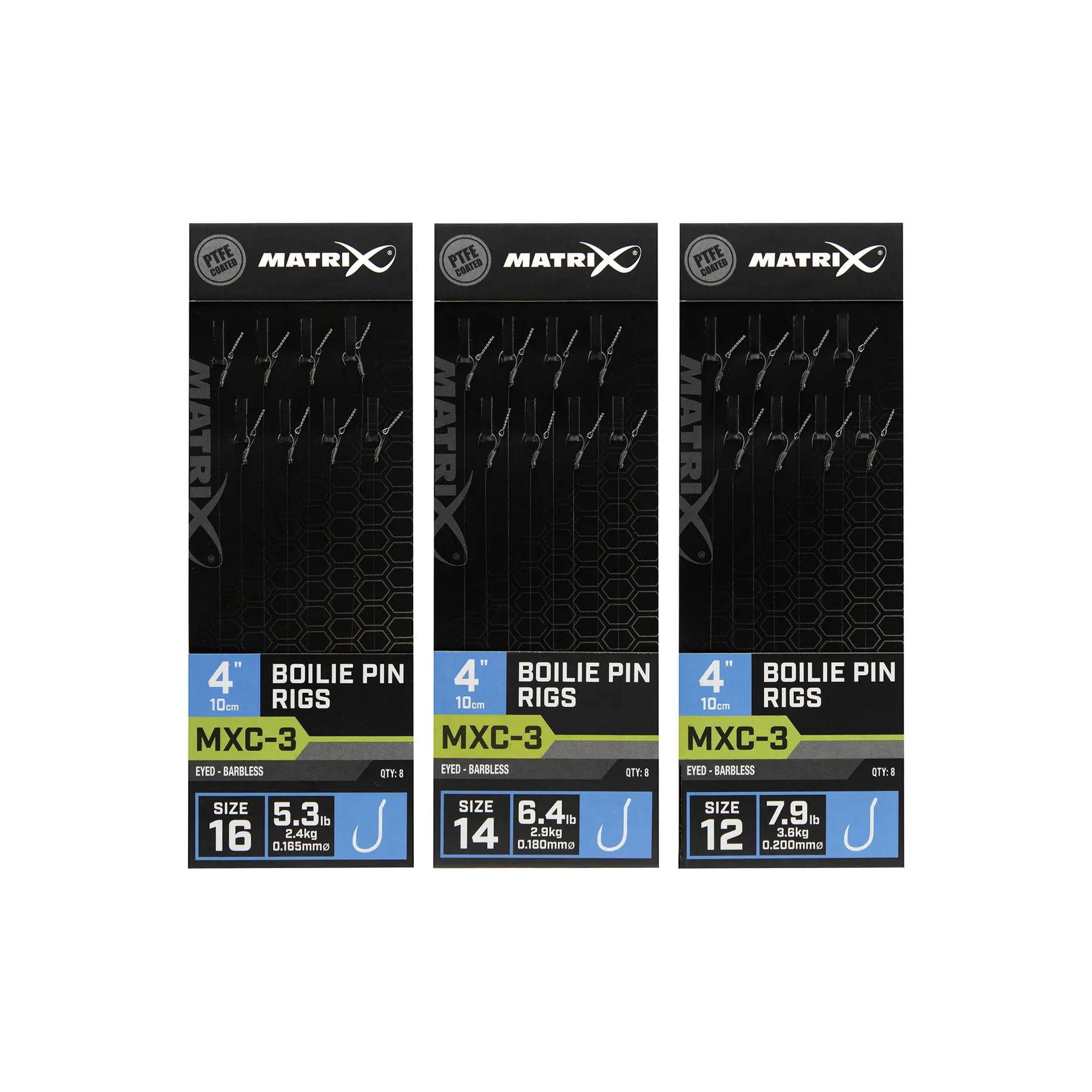 8er Pack Vorfächer ohne Dorn Matrix MXC-3 Boilie Pin