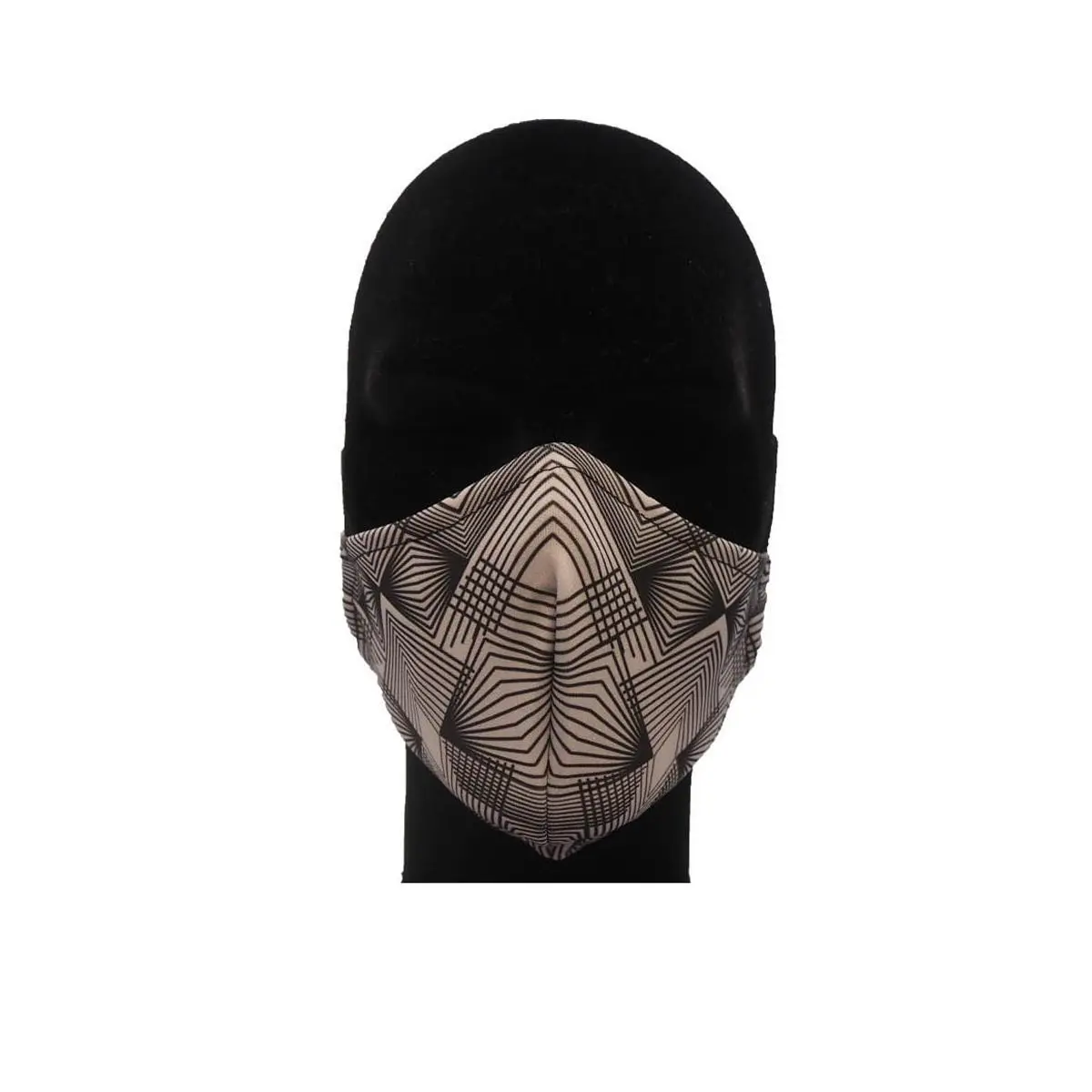 Matt Unisex Beige Face Mask Steel