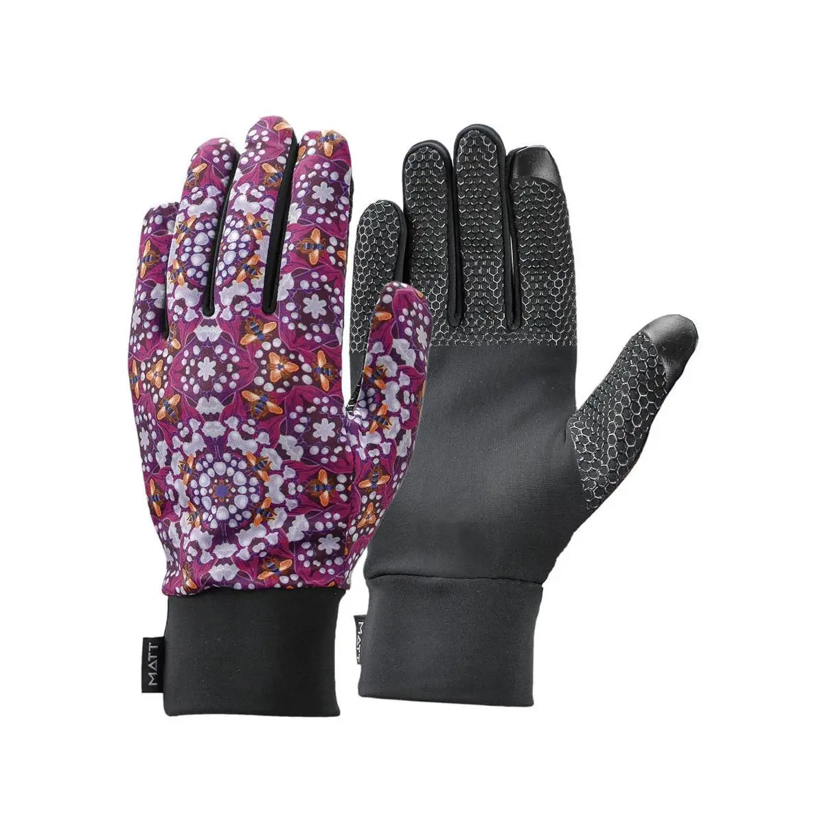 Matt Unisex Violet Gloves Catalina Estrada Lirios