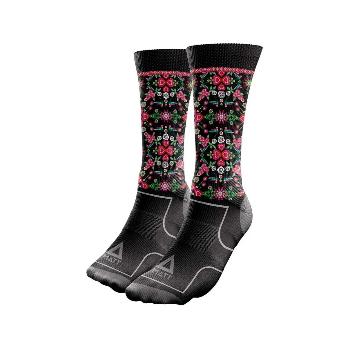 Matt Unisex Noir Technical Socks Catalina Amor Noche Thermolite