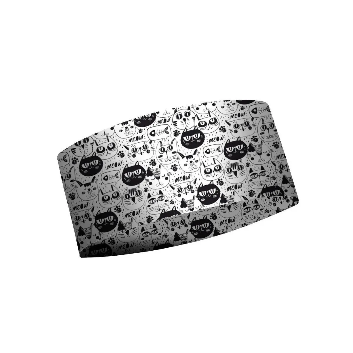 Matt Unisex Kids Blanc Children's Headband Black & White Cats
