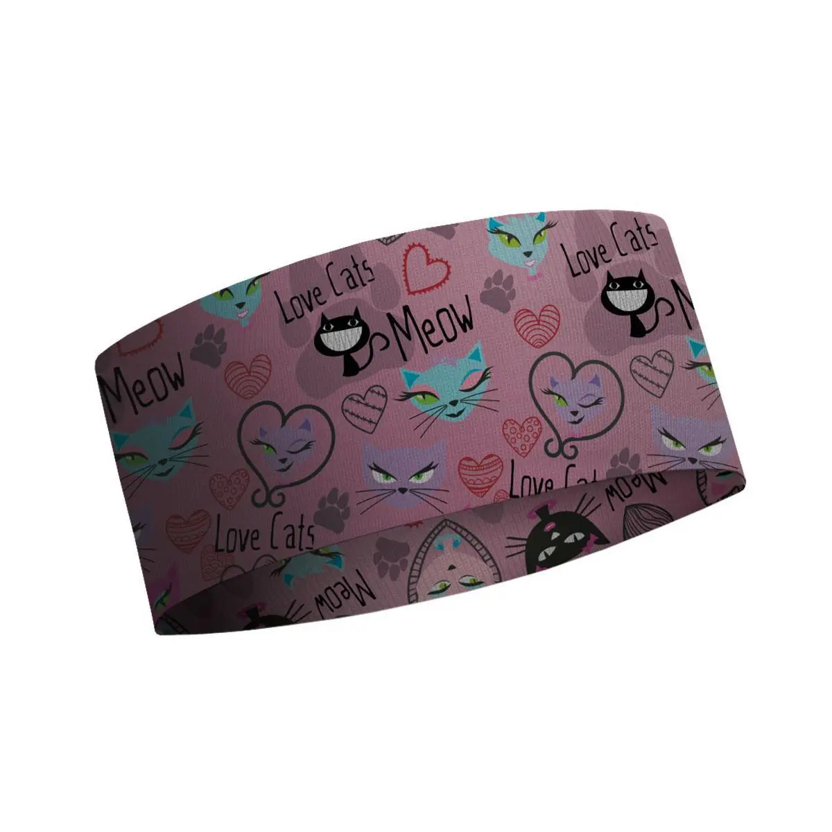 Matt Unisex Kids Violet Children's Headband Love Cats