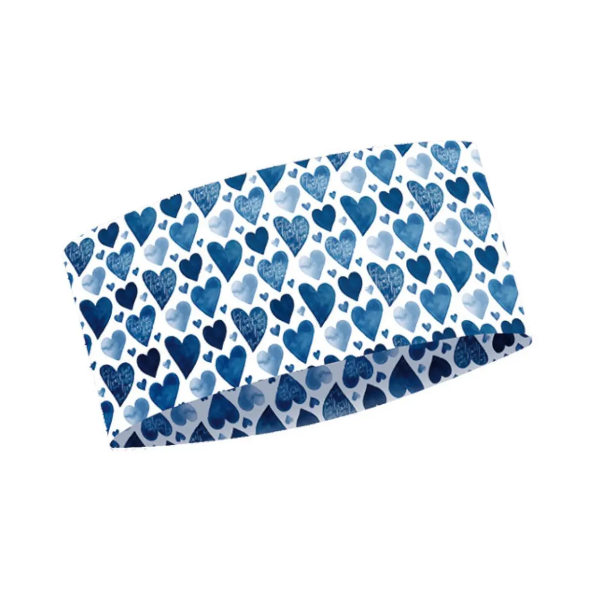 Matt Unisex Bleu Luminous Headband Hearts