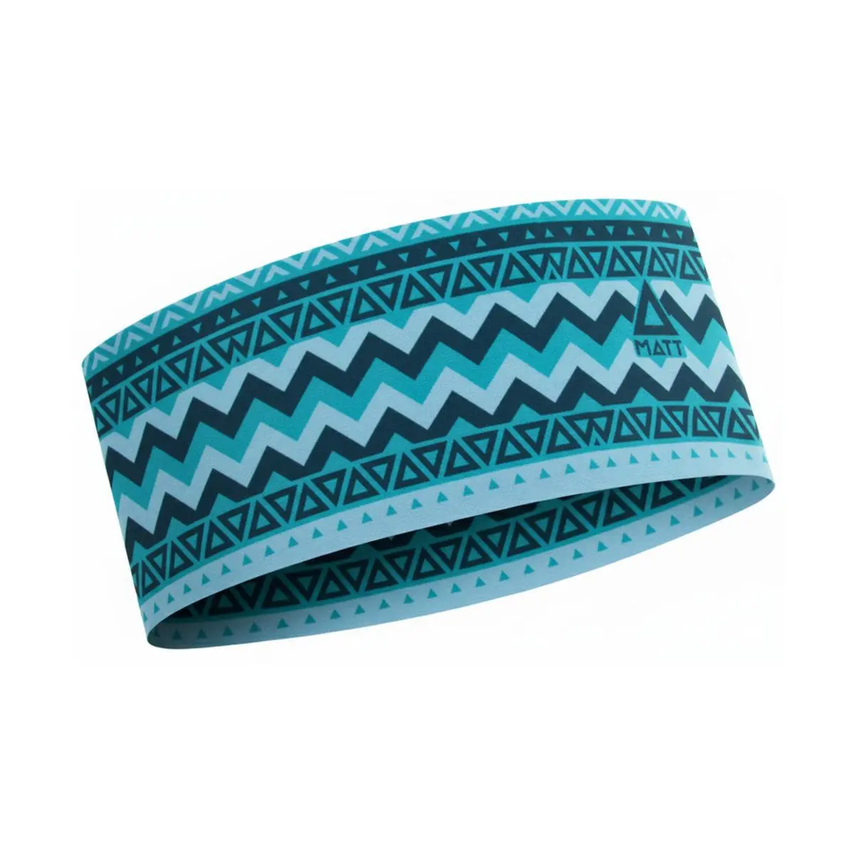 Matt Unisex Bleu Luminous Headband Geometric