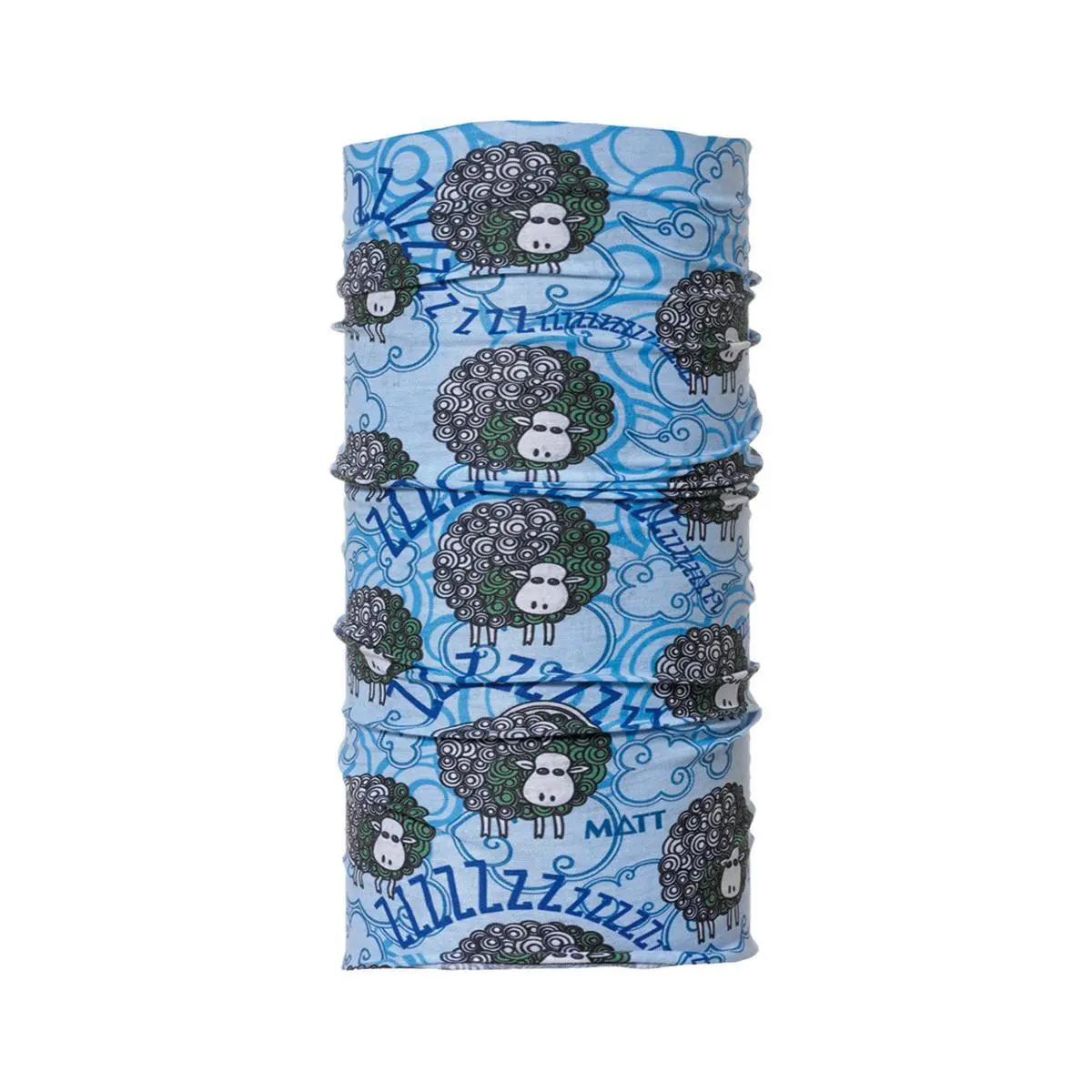 Matt Unisex Kids Bleu Kids Microfibre Neck Warmer Sheeps