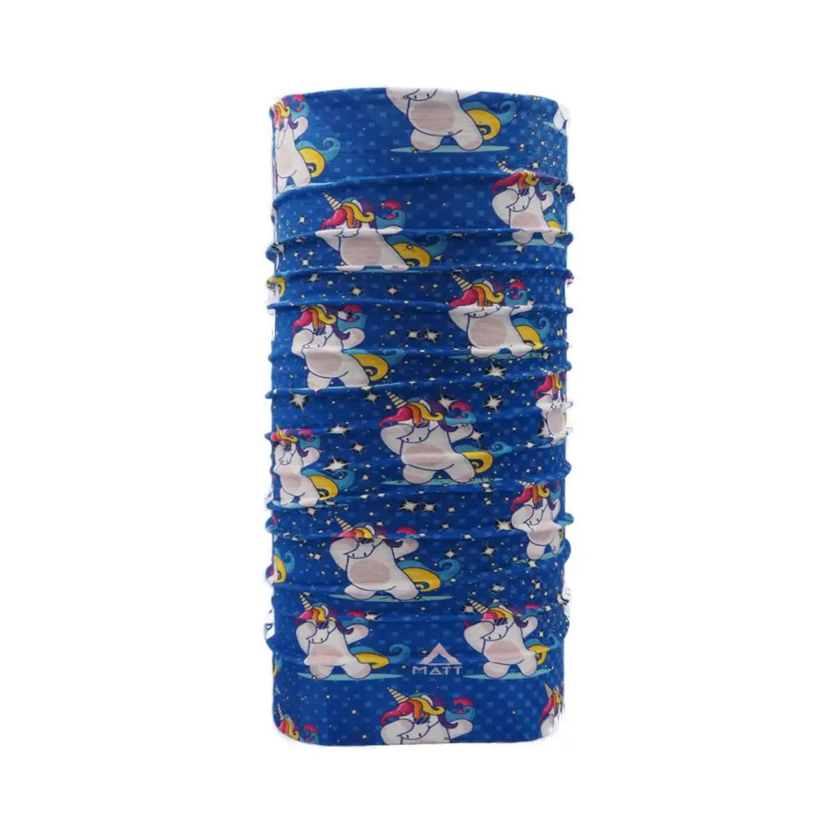 Matt Unisex Kids Bleu Kids Microfibre Neck Warmer Unicorn