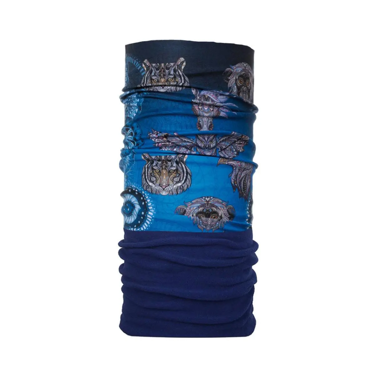 Matt Unisex Bleu Polartec Microfibre Neck Warmer Zooblau