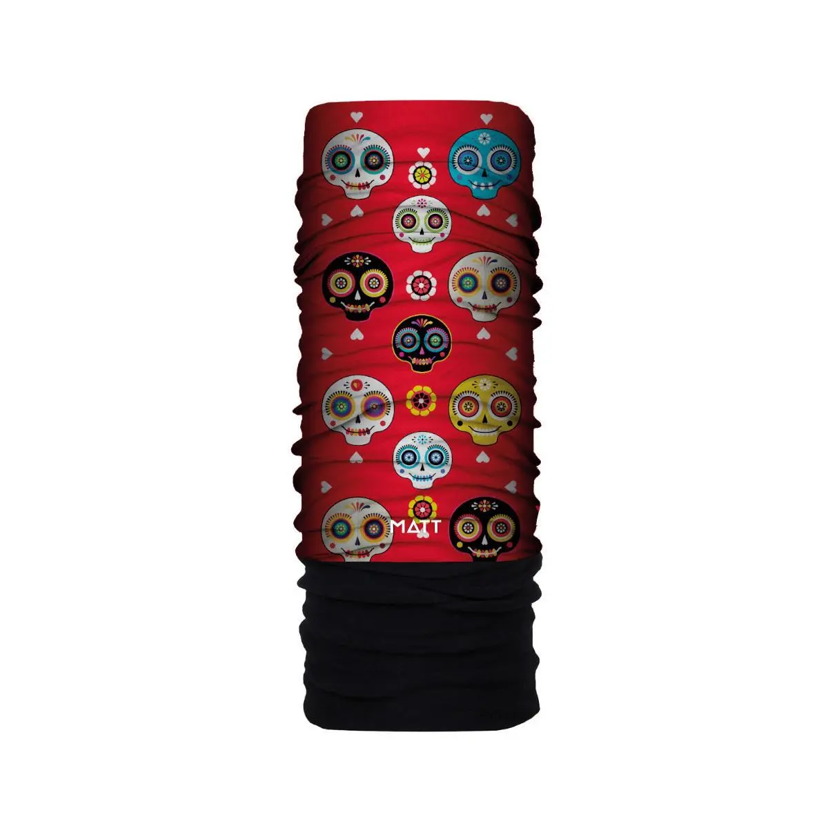 Matt Unisex Rouge Polartec Microfibre Neck Warmer Awesome Skull