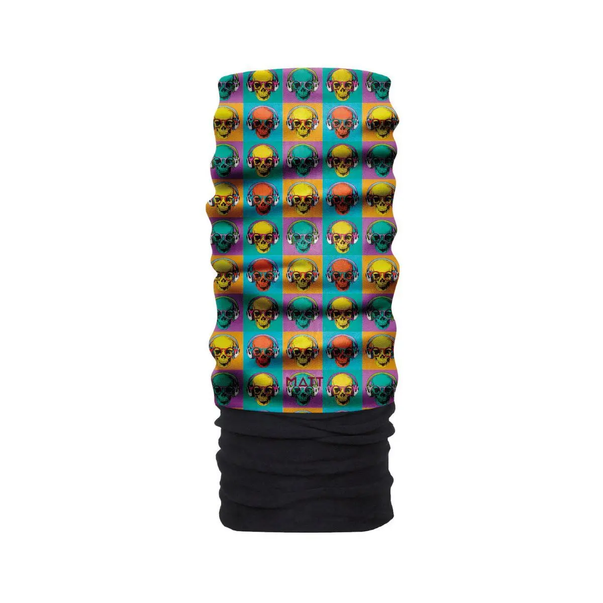 Matt Unisex Bleu Polartec Microfibre Neck Warmer Dj Skulls