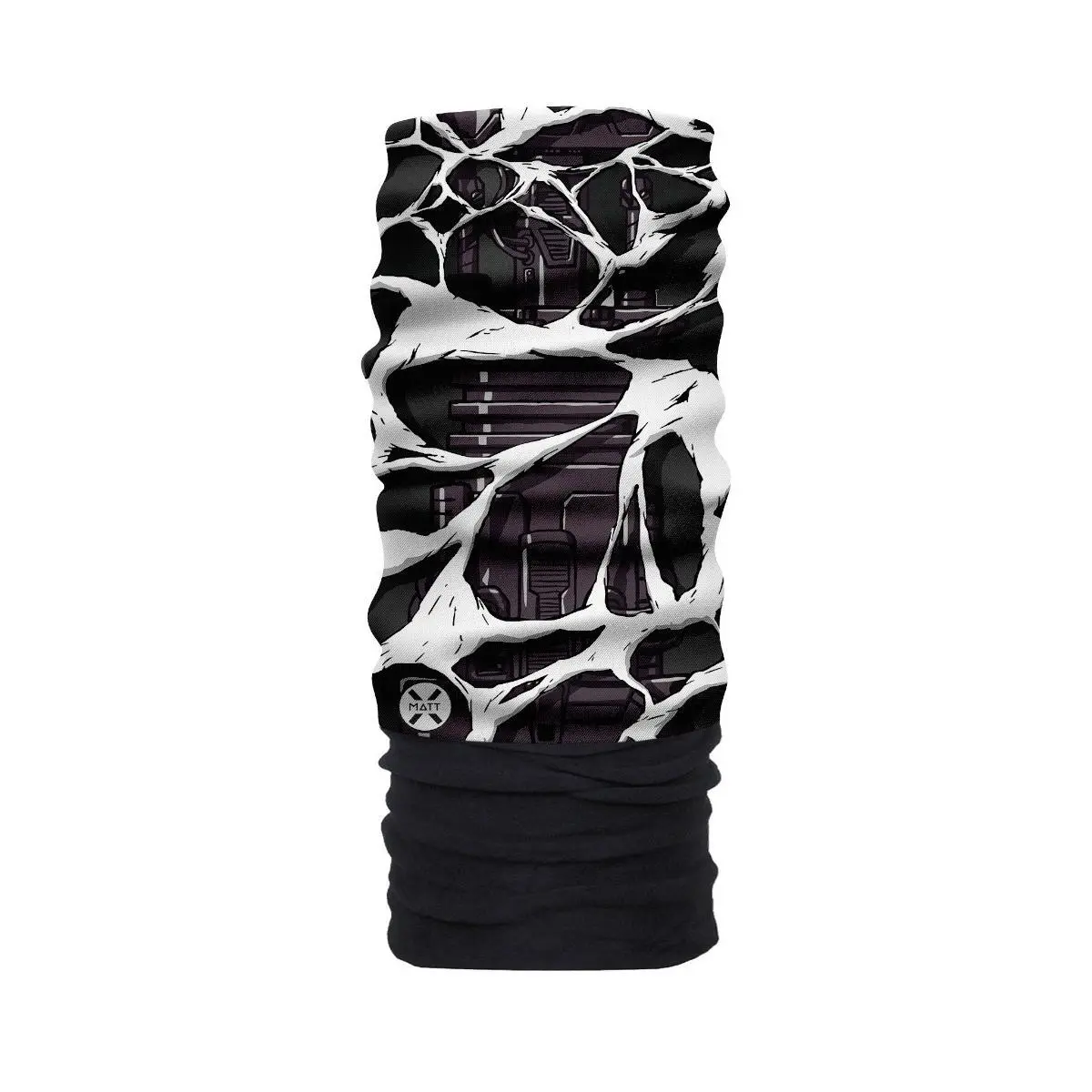 Matt Unisex Noir Polartec Microfibre Neck Warmer Cyborg