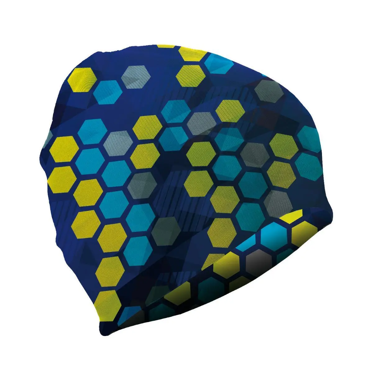 Leuchtende Mütze MATT Neon Hexagon