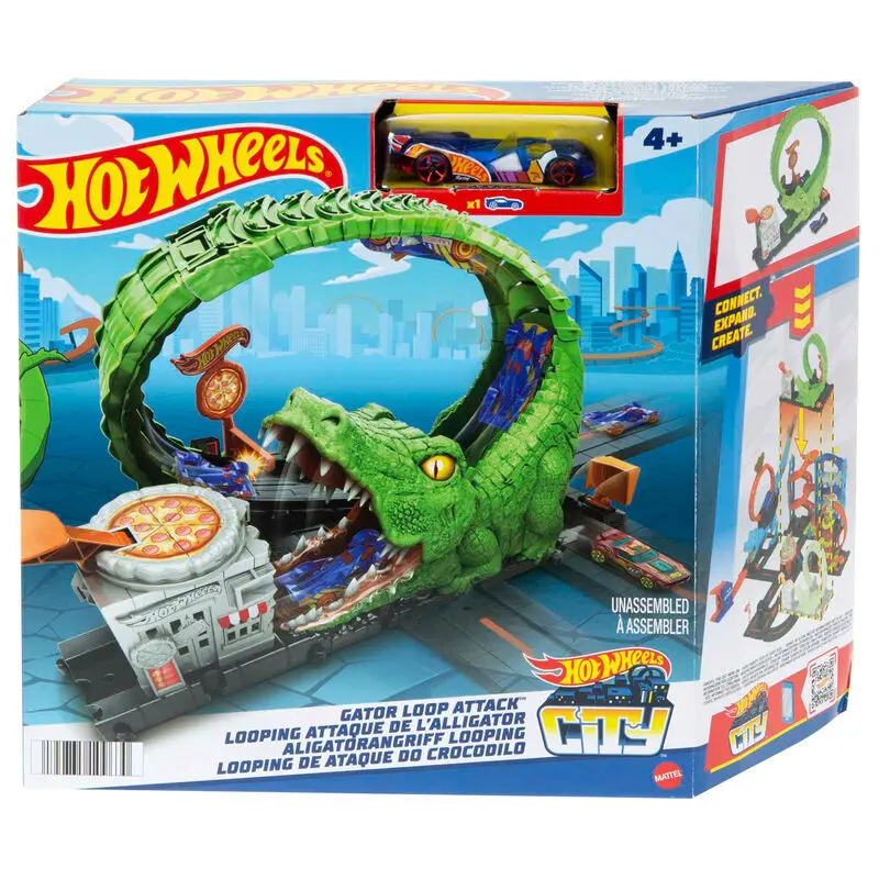 Jeux d'action Angriffsschleife Mattel Hot Wheels City Gator