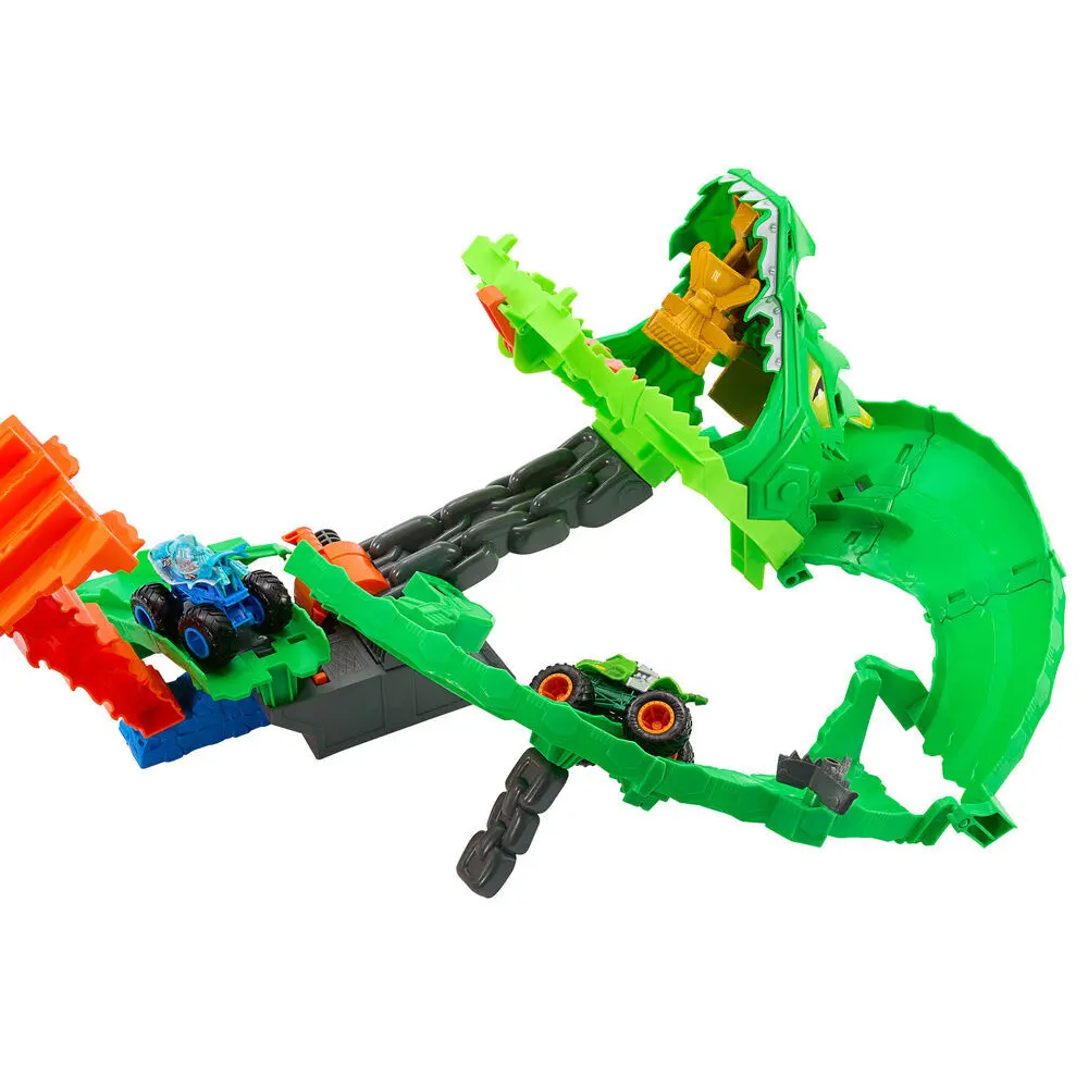 Spielzeugkiste Kind Mattel Hot Wheels Monster Trucks Dragon Demolition