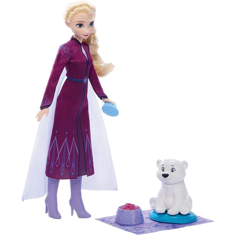 0194735295920 - Disney Die Eiskönigin Elsa-Modepuppe und Eisbärenjunges-Figur