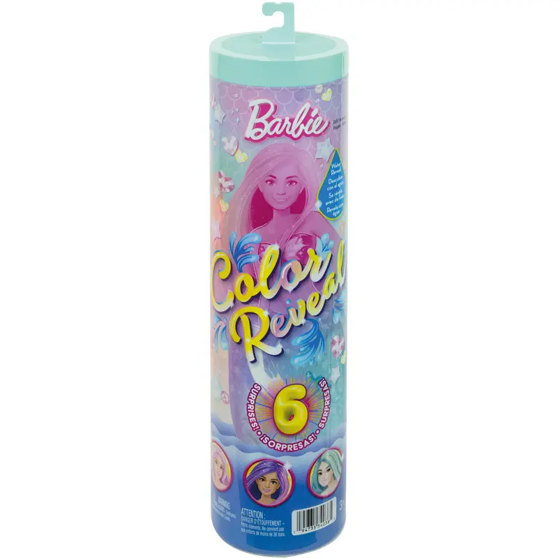 Puppe Mattel Color Reveal Sirène Barbie