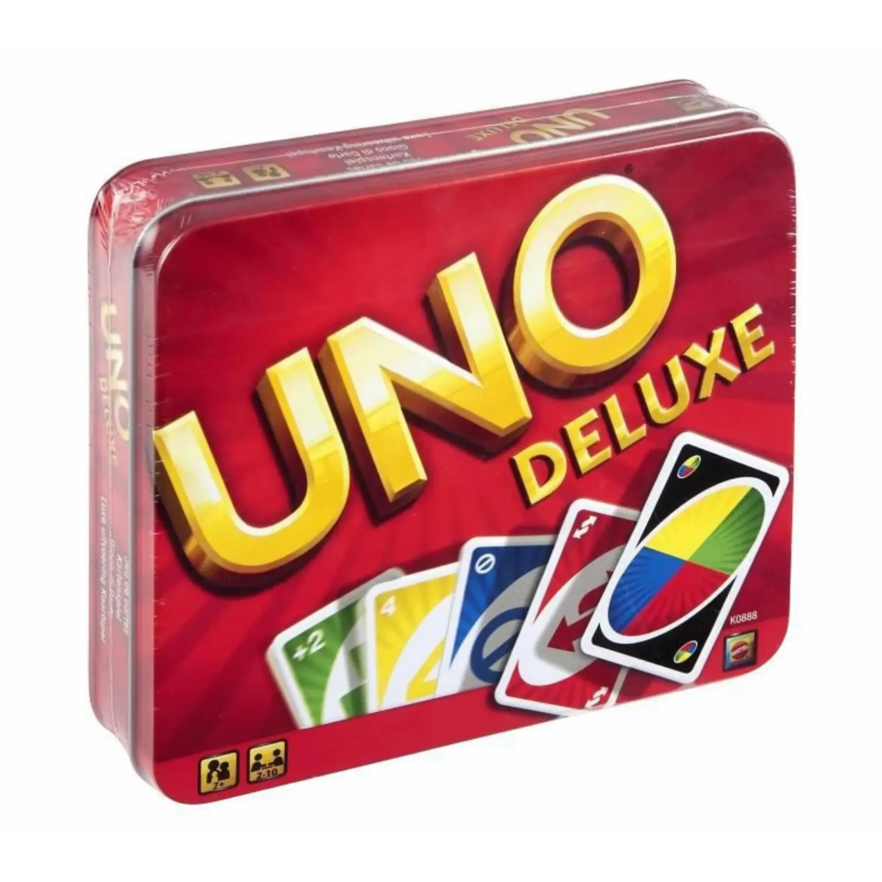 0027084378078 - Games UNO Deluxe Metallbox Kartenspiel Gesellschaftsspiel Kinderspiel